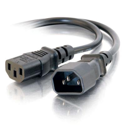 1.8m 14 AWG Computer Power Extension Cord Black